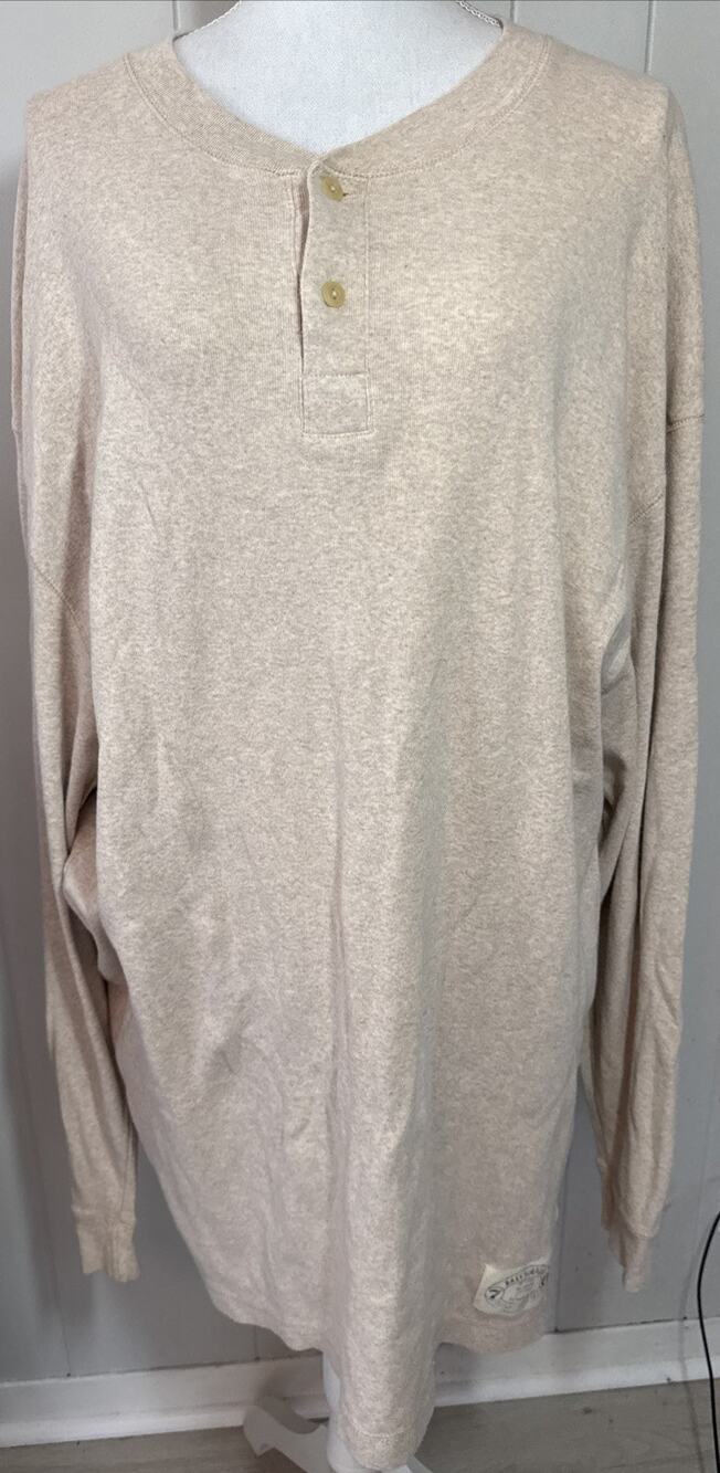 G.H. Bass & Co. Mens Tan Long Sleeve Crew Neck Pullover Sweater Size 2XL AA2